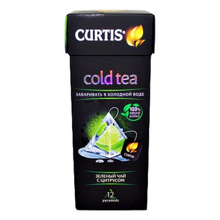 Чай Кертис Голд зеленый цитрус 12пак Заваривать в холодной воде